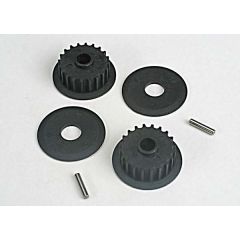 Pulleys, 20-groove (middle) (2)/flanges (2)/ axle pins (2)