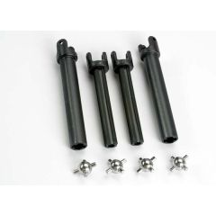 Half shafts, long (heavy-duty) (external-splined (2) & internal-splined (2))/ metal u-joints (4)