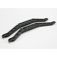 Chassis braces, lower (black) (for long wheelbase chassis) (2)