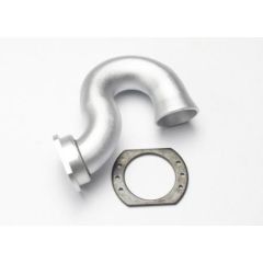 Header, exhaust (tubular aluminum, silver-anodized)/ spring mount (TRX-5340X)