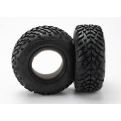 Tires, ultra soft, s1 compound for off-road racing, sct dual profile 4.3x1.7- 2.2/3.0" (2)/ foam inserts (2)
