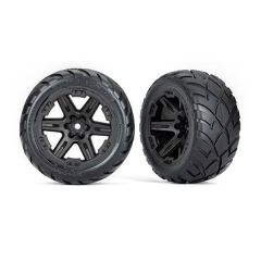 Tires & wheels, assembled, glued (2.8') (RXT black wheels, Anaconda tires, foam inserts) (4WD electric front/rear, 2WD electric front only) (2) (TSM rated) (TRX-6775)