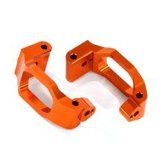 Caster blocks (c-hubs), 6061-T6 aluminum (orange-anodized), left & right/ 4x22mm pin (4)/ 3x6mm BCS (4)/ retainers (4) (TRX-8932A)