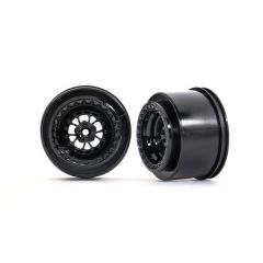 Traxxas Wheels, Weld Gloss Black (rear) (2) (TRX-9473)