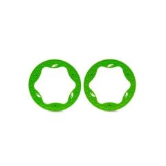 Traxxas - Beadlock rings, front, green (3.5") (2) (TRX-10976-GRN)