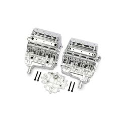 Traxxas - Engine Block, Satin Chrome/ 3x25mm CS(4) (TRX-10981-SATIN)