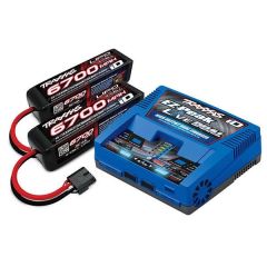 Traxxas 8S set (2X  2890X 14.8V 6700mAh LiPo & 1X 2973 Dual ID charger)