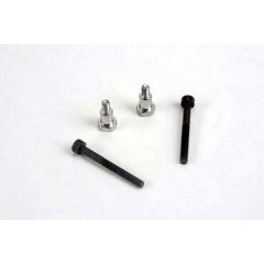 Shoulder screws, steering bellcranks (3x30mm hex cap) (2)/ draglink shoulder screws (chrome) (2)