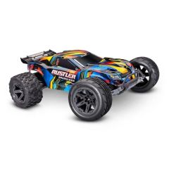 Traxxas Rustler 2WD HD VX3 Brushless RTR - Geel