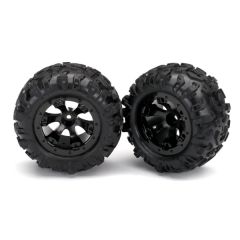 Tires and wheels, assembled, glued (Geode black, Canyon AT tires) (2) (TRX-7277)