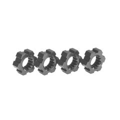 Traxxas - Wheel hubs, hex, aluminum (gray-anodized) (4) (TRX-7756-GRAY)