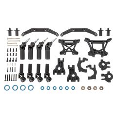 Traxxas - Outer Driveline & Suspension Upgrade Kit, extreme heavy duty, black (TRX-9080)
