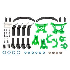 Traxxas - Outer Driveline & Suspension Upgrade Kit, extreme heavy duty, green (TRX-9080G)