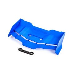 Traxxas - Wing/ wing washer (blue) (TRX-9517X)