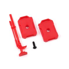 Traxxas - Fuel canisters (left & right)/ jack (red) (fits #9712 body) (TRX-9721)