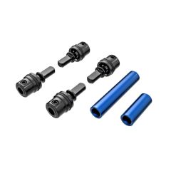 Traxxas - Driveshafts, center, male (metal) (4)/ Driveshafts, center, female, Aluminum 6061-T6 (blue-anodized) (front & rear) (TRX-9751-BLUE)