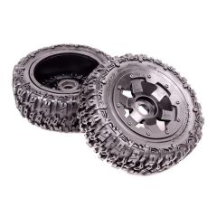 Excavator Truck Wheels Black Rims Rear