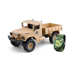 U.S. Military Truck 4WD 1/16 RTR sand + Horloge