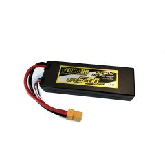 Yellow RC lipo 50c 7.4 volt 5200mah met XT90 stekker