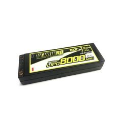 Yellow RC 100c 7.4 volt 8000mah hardcase lipo met Dean stekker