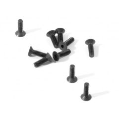 HPI - Flat Head Screw M3x10mm(Hex Socket/10pcs) (Z083)