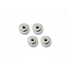 Flanged lock nut m5x8mm (silver/4pcs)