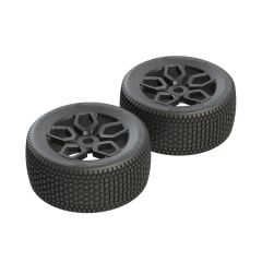 Dboots Exabyt NT Tire Set Glued Black 2pcs (AR550026)