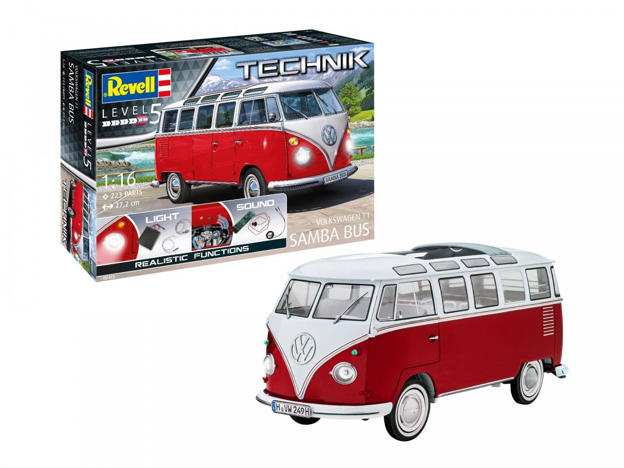 Revell Technik 1/16 Volkswagen T1 Samba Bus? TopRC!