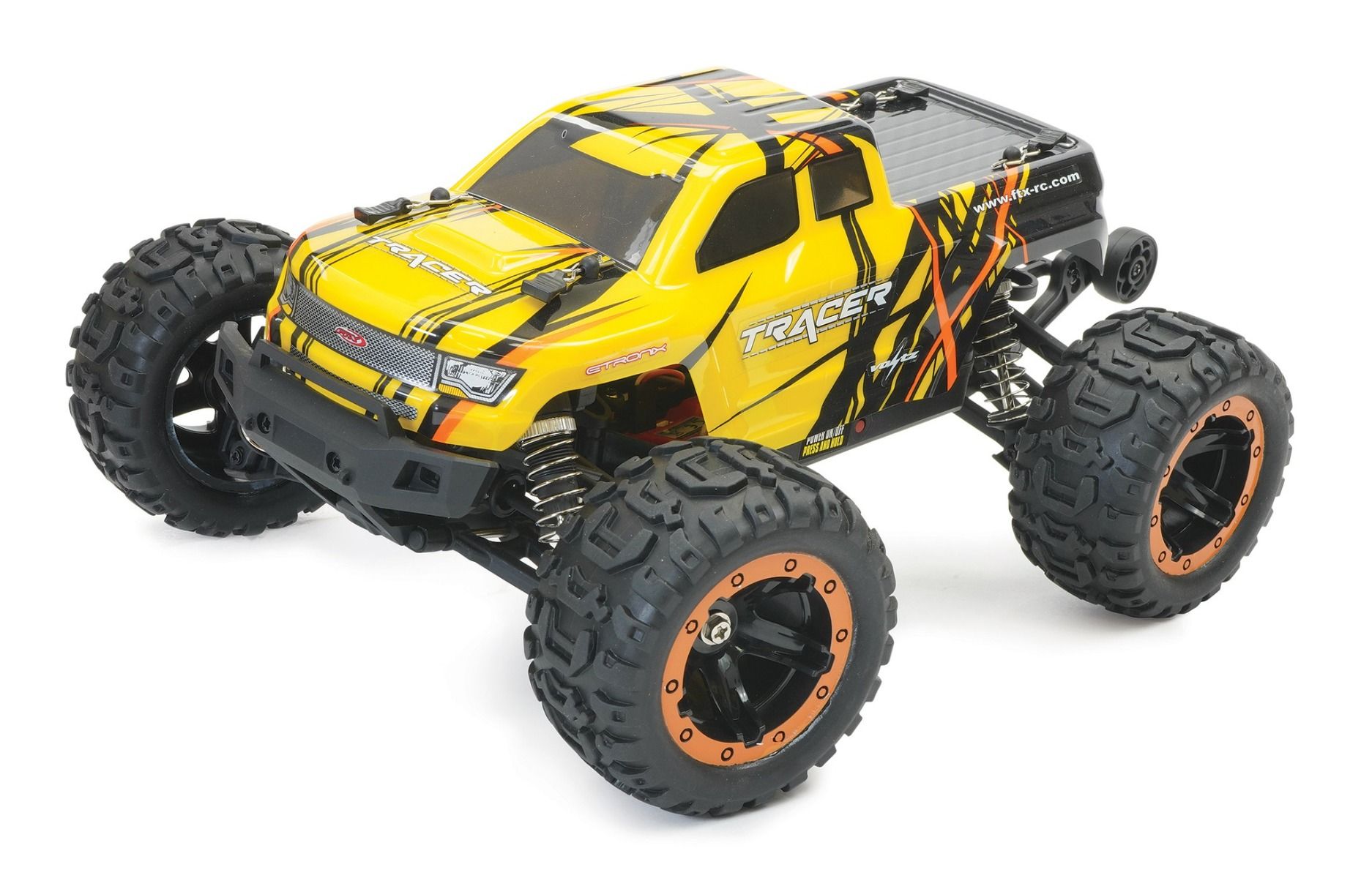 FTX Tracer 1/16 4WD Brushless Monster Truck RTR - Geel kopen