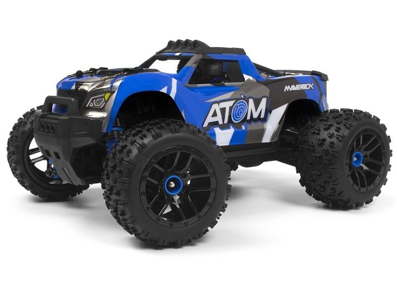 Maverick Atom 1/18 4WD Monster Truck RTR - Blauw? TopRC!