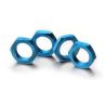 Wielmoeren 17mm (4), met ribbels - Blauw