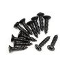 Tp. flat head screw m2.6x12mm (12pcs)