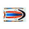 Traxxas - Decal set, hatch (orange) (waterproof) (for Disruptor) (TRX-10699-ORNG)