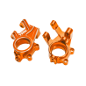 Traxxas -Steering blocks, 6061-T6 aluminum (orange-anodized) (left & right)/ 3x8mm BCS (with threadlock) (2)/ 4x35mm BCS (with threadlock) (2) (TRX-10936-ORNG)