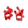Traxxas -Steering blocks, 6061-T6 aluminum (red-anodized) (left & right)/ 3x8mm BCS (with threadlock) (2)/ 4x35mm BCS (with threadlock) (2) (TRX-10936-RED)