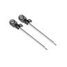 Traxxas - Shock shafts, GT-Maxx, 110mm (assembled with rod ends & hollow balls) (steel, chrome finish) (2) (TRX-10964)