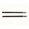 Shock shafts, steel, chrome finish (long) (2