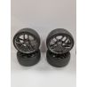 Fastrax 1/10 drift banden op 10 spaaks velgen - Graphite