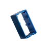 Servo case, aluminum (blue-anodized) (middle) (for 2250 servo) (TRX-2254)