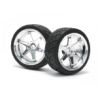 Mounted x pattern tyre d compound on te37 6mm offset chrome