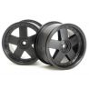 Gt 5 wheel black (83x56mm/2pcs)