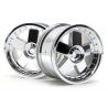 Gt 5 wheel chrome (83x56mm/2pcs)