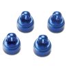 Shock caps, aluminum (blue-anodized) (4)