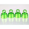 Shock caps, aluminum (green-anodized) (4)