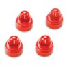 Shock caps, aluminum (red-anodized) (4)
