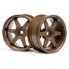 Te37 wheel 26mm bronze (6mm offset)