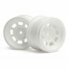 Vintage stock car wheel 31mm white (6mm offset)