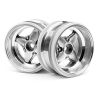 Mx60 4 spoke wheel matte chrome (6mm offset)