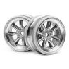 Mx60 8 spoke wheel matte chrome (3mm offset)