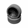Micro pro foam tyres 17mm (a/medium) with dish wheel black (1 pair)